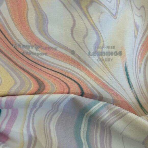NWT Old Navy Leggings Womens S Marble Swirl High Rise PowerSoft Athleisure - Picture 4 of 6